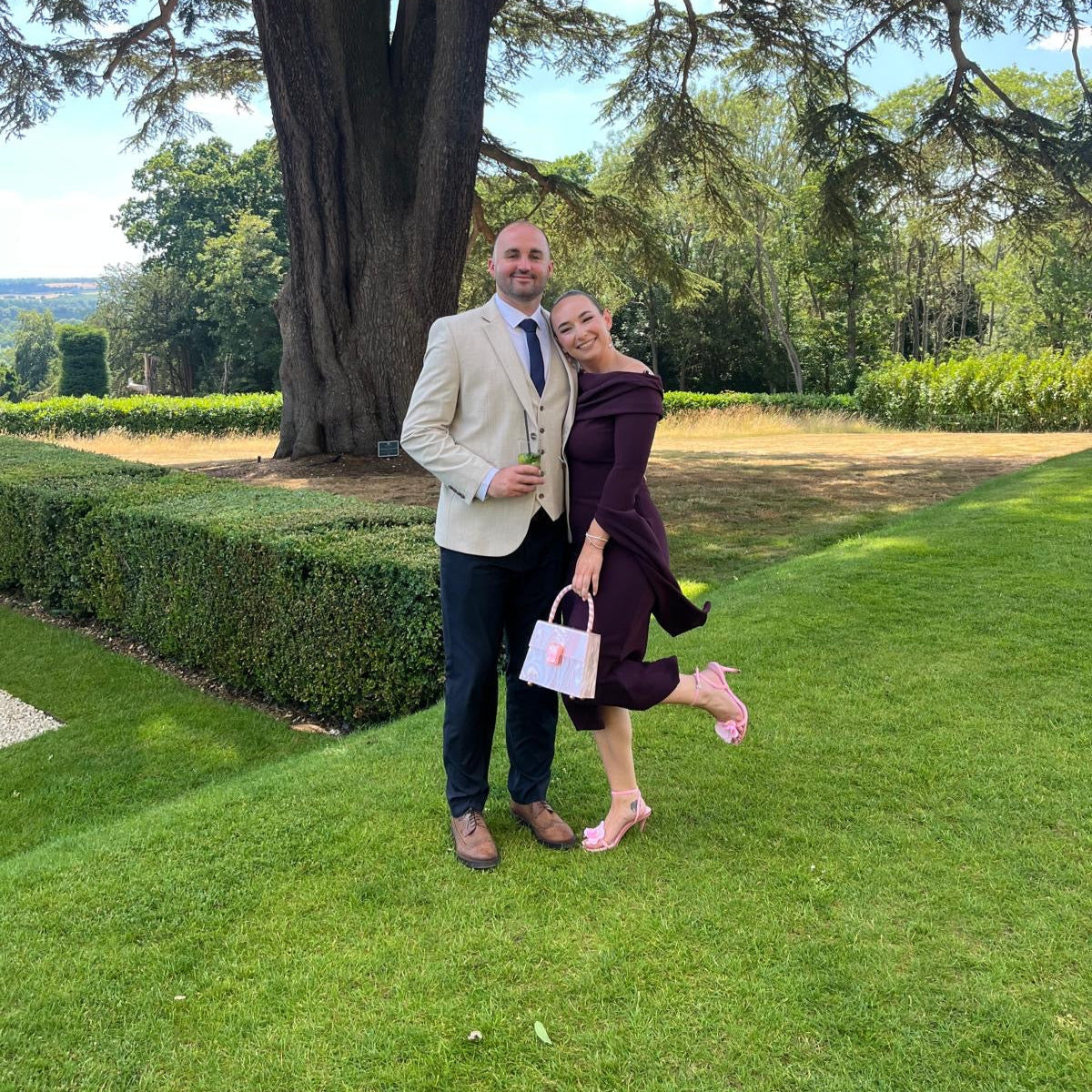 RENT | BUY Solace London Arden Plum Midi Dress