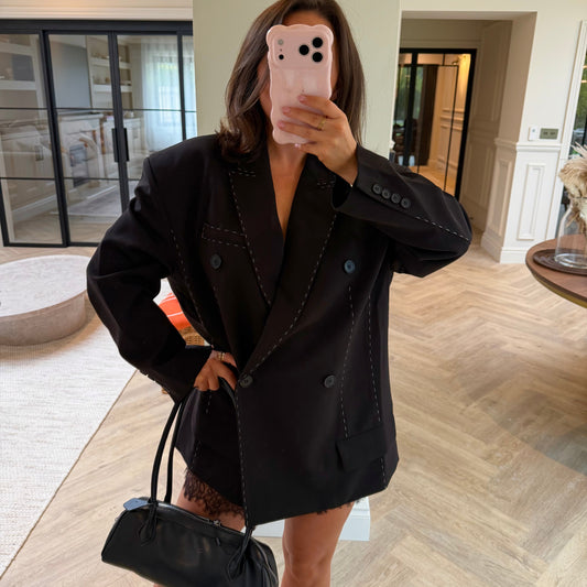 Carla Stitch Detail Blazer