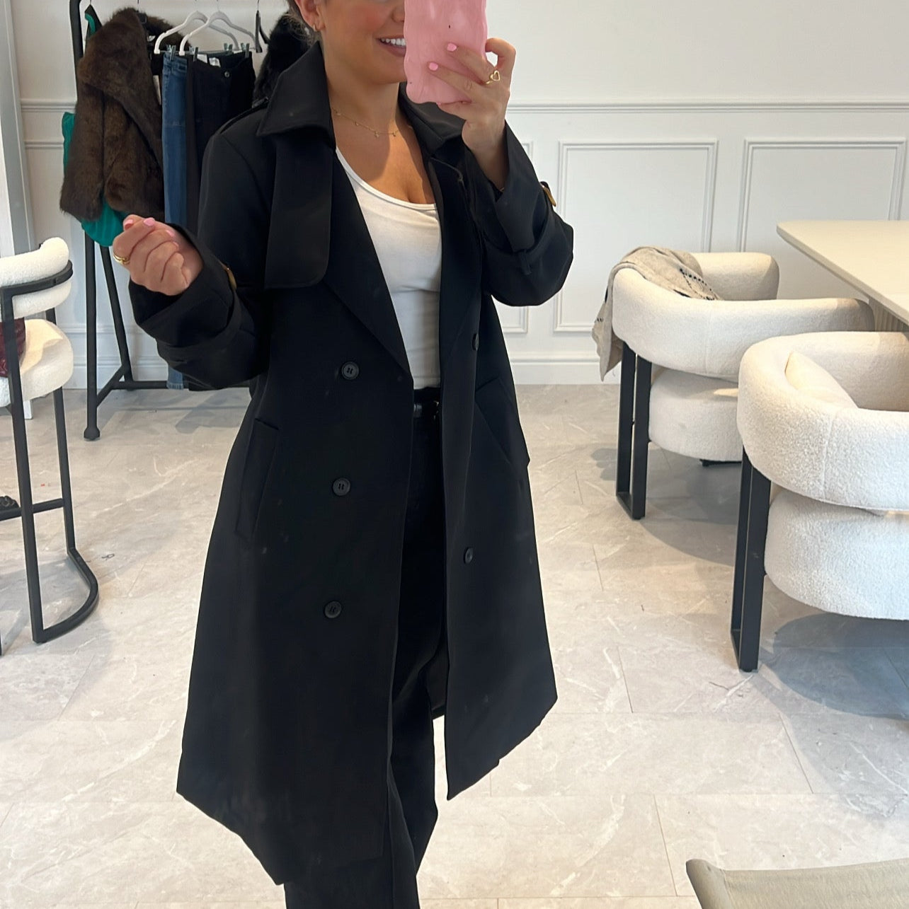 Callie Belted Trench Coat