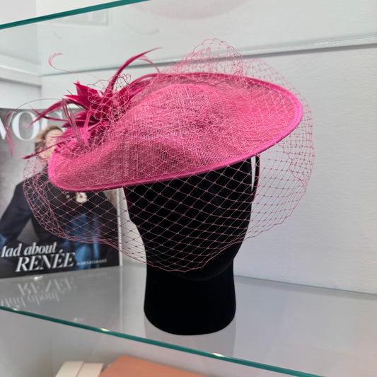 RENT | Pink Priya Fascinator