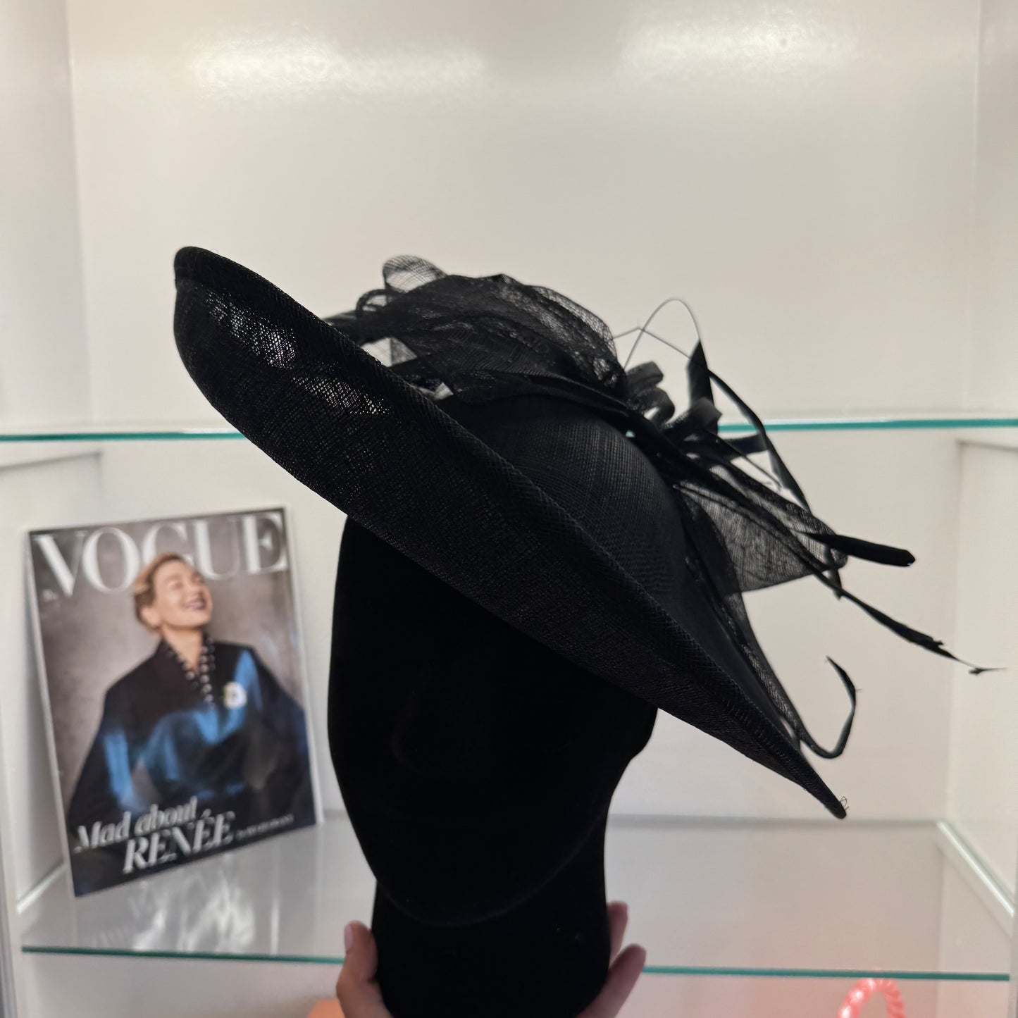 RENT | Black Mia Fascinator