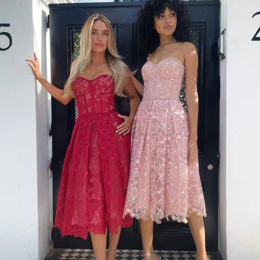 SAMPLE SALE | Nadine Merabi Olivia Blush Pink Dress - Size L