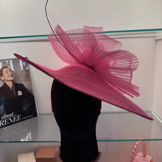 RENT | Pink Hattie Fascinator