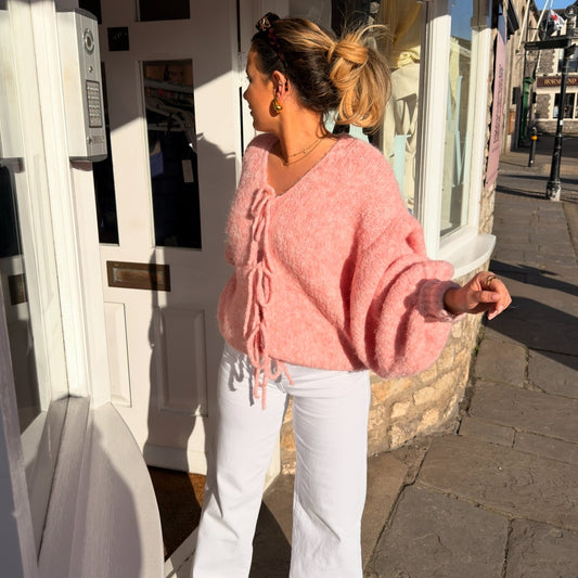 Reece Bow Front Knit Cardigan