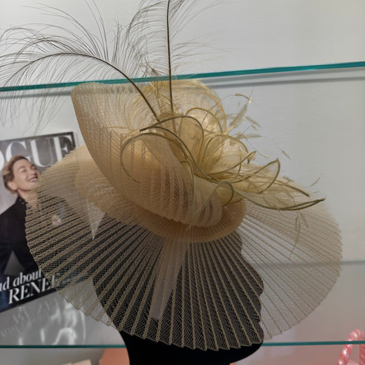 RENT £55 | Gold Aurelia Fascinator