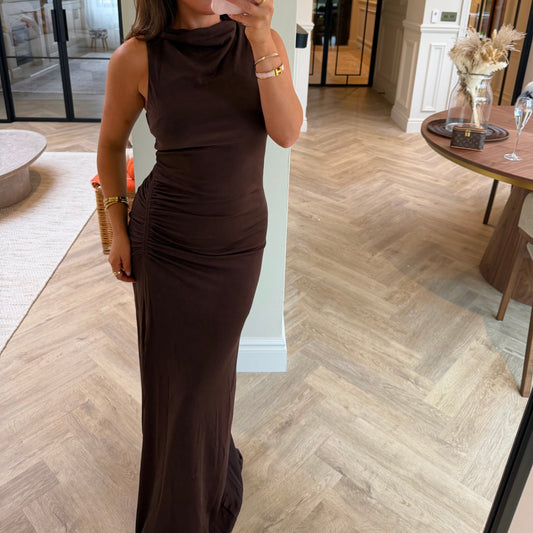 Elody Ruched Detail Maxi Dress