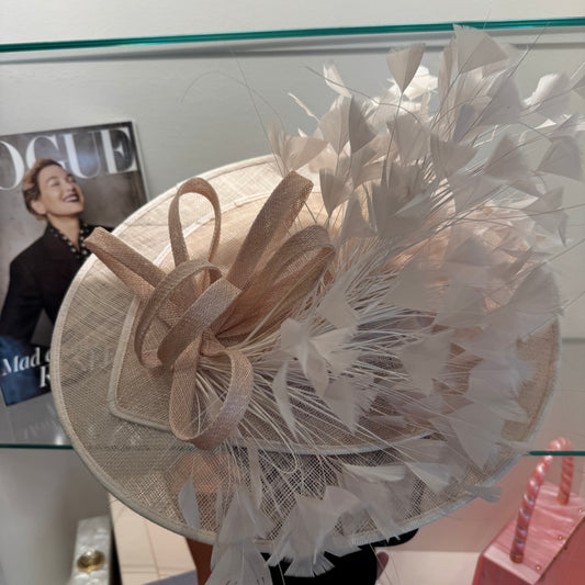 RENT | Peach Camila Fascinator