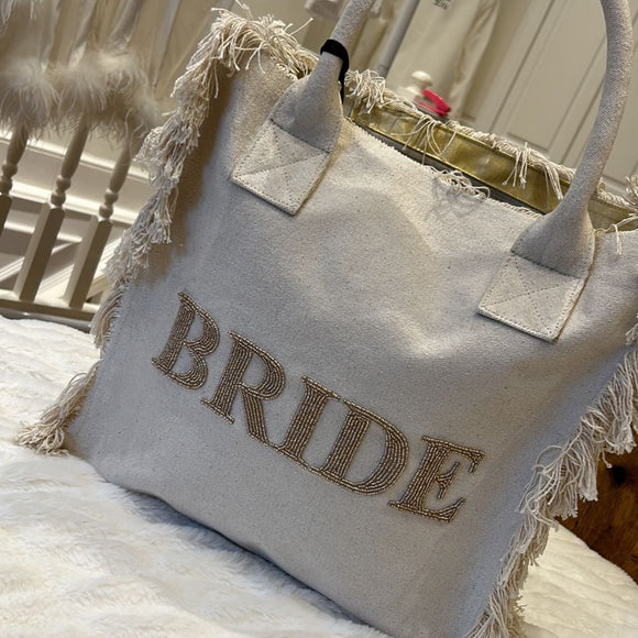 RENT Hudson Blu - Freyed Tote Bag - Bride - RENT £38 RRP £130