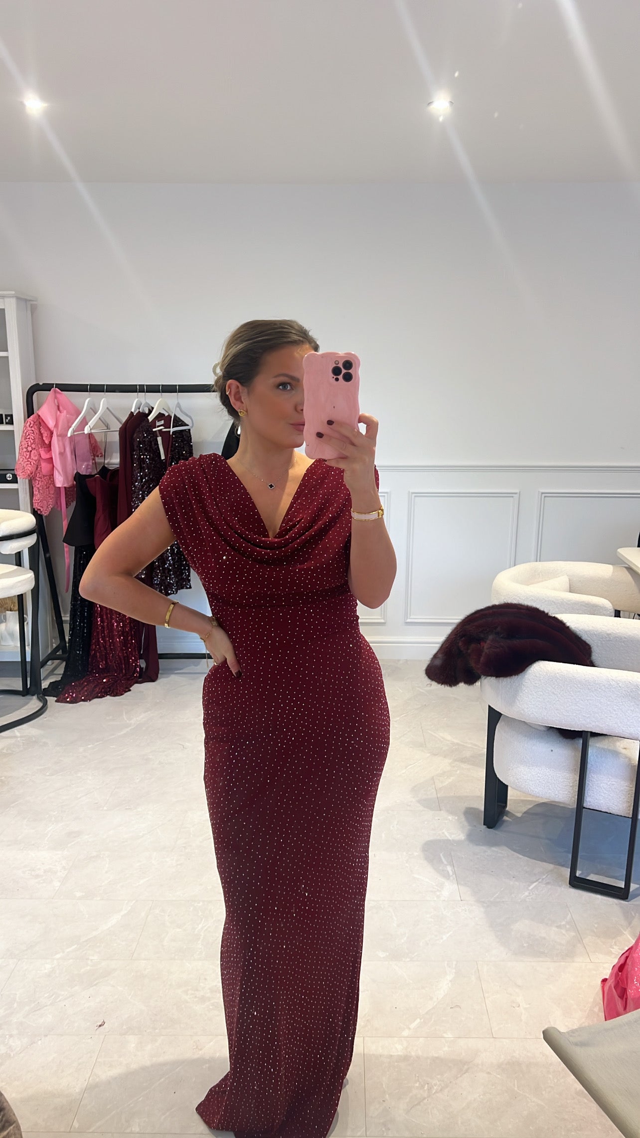 Mylene Studded Maxi Dress