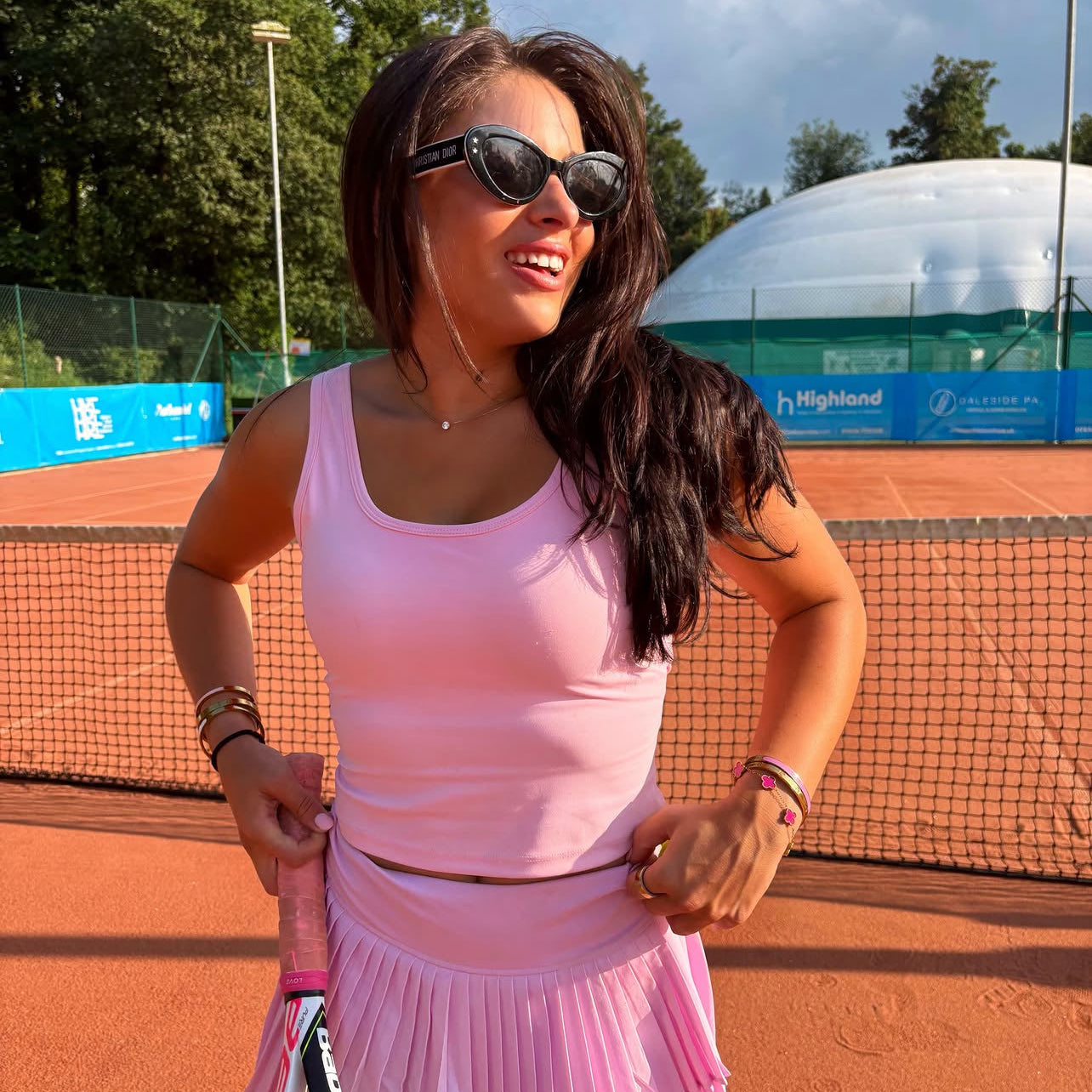 Pleated Wrap Over Tennis Skort