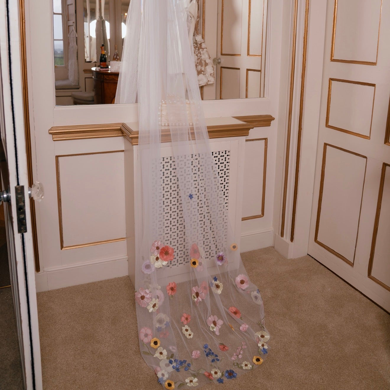 RENT | BUY MM Secrets Multicolour Floral Bridal Veil