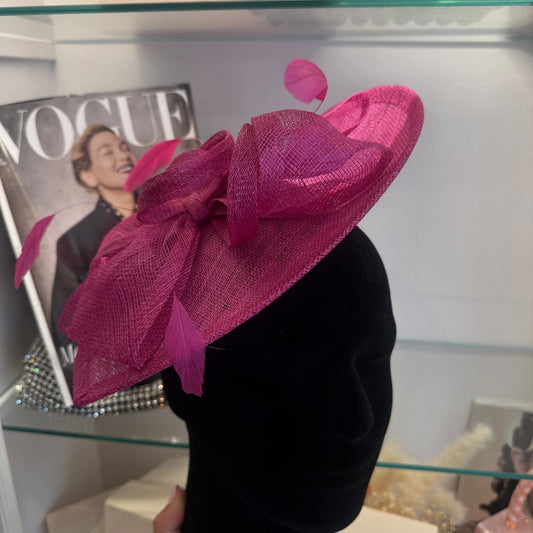RENT | Hot Pink Ayla Fascinator