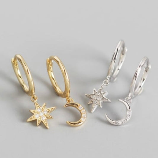 Moonlight Dream Huggie Earrings