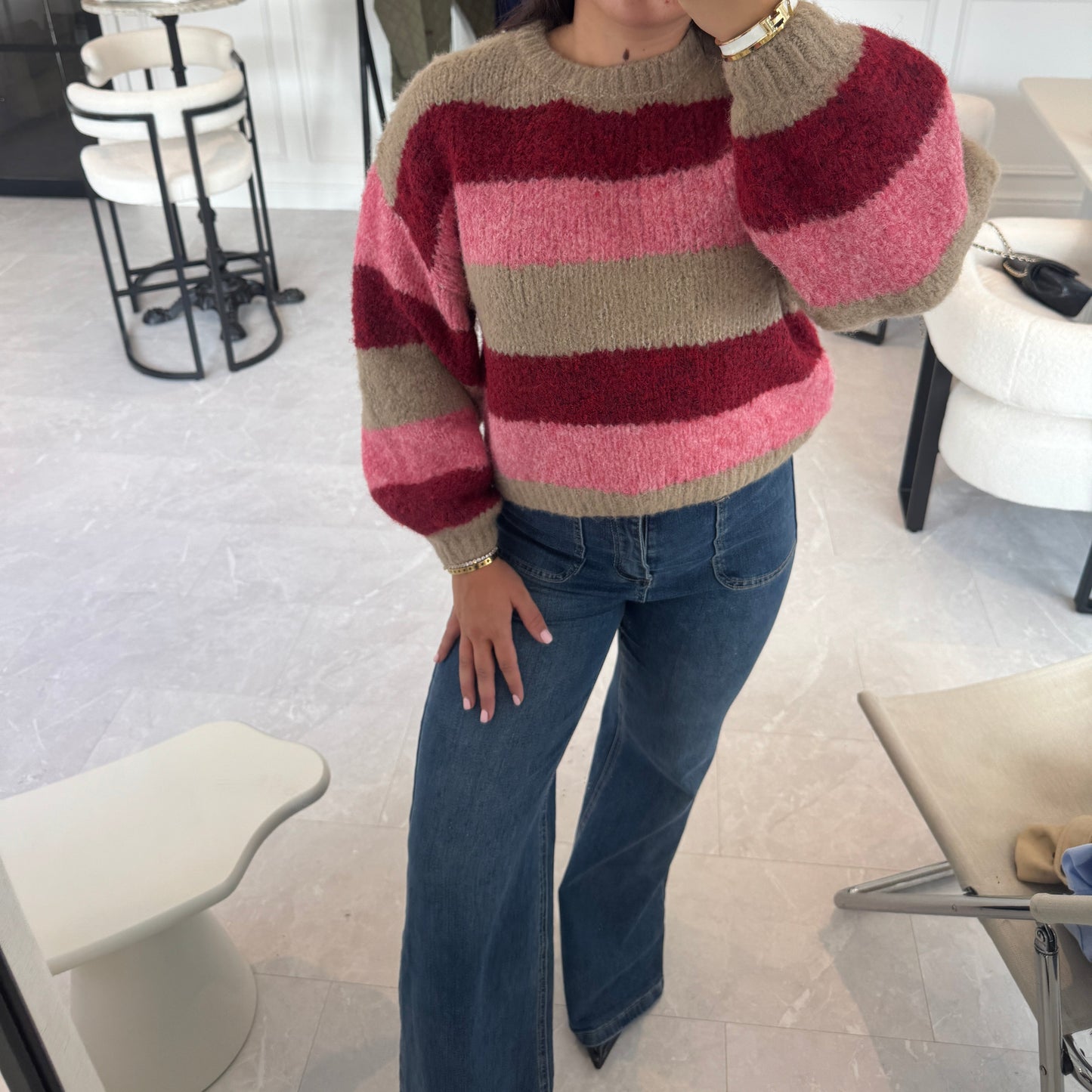 Josie Striped Soft Knit Jumper