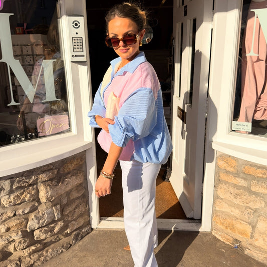 Rachel Asymmetric Longline Shirt