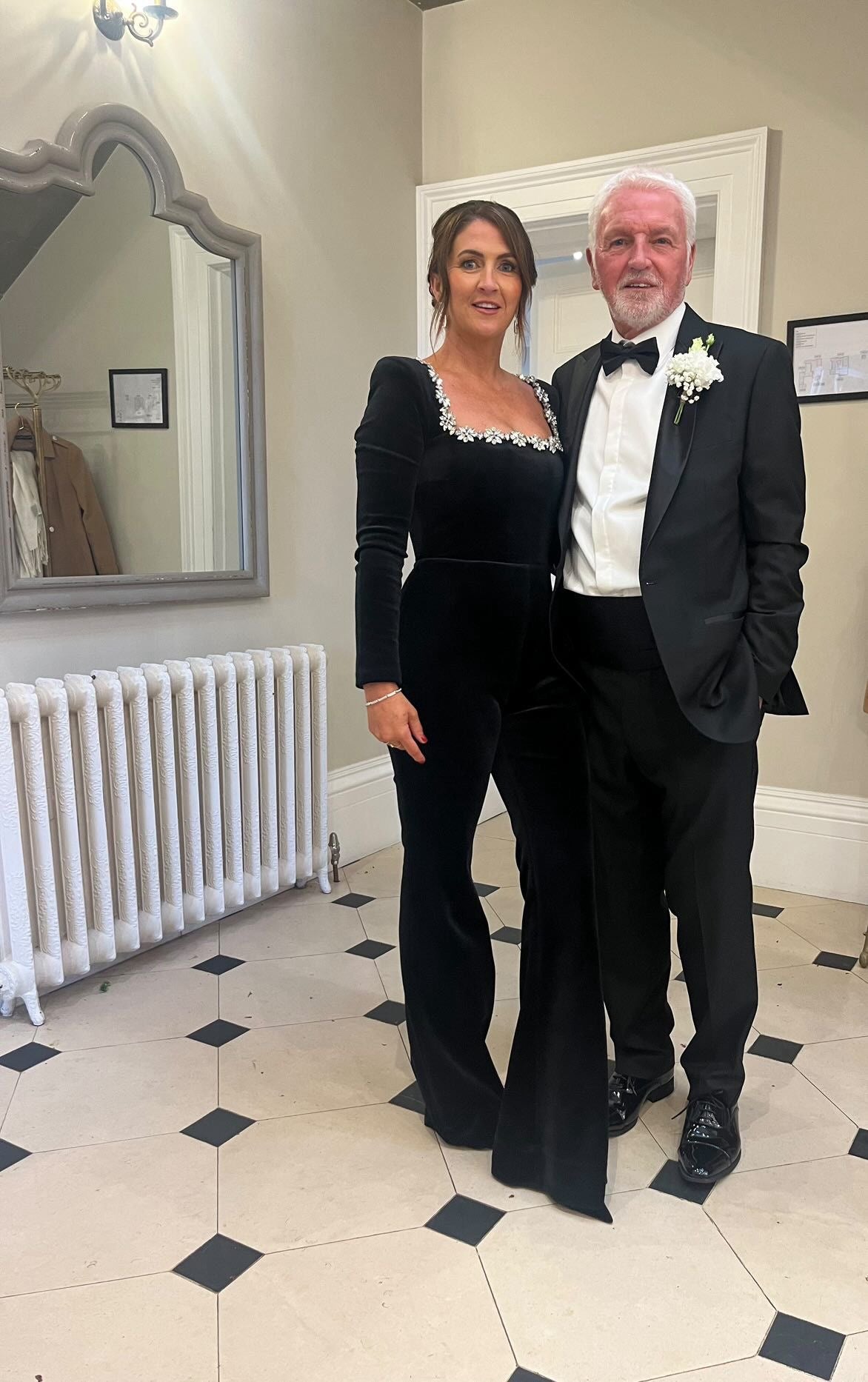 SAMPLE SALE Nadine Merabi Kimberly Black Jumpsuit - Size M