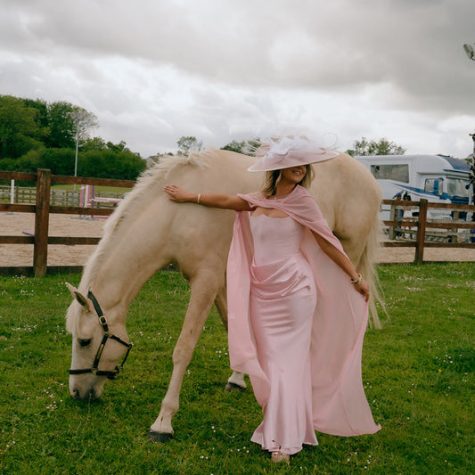 RENT Chiffon Pink Shawl- Long