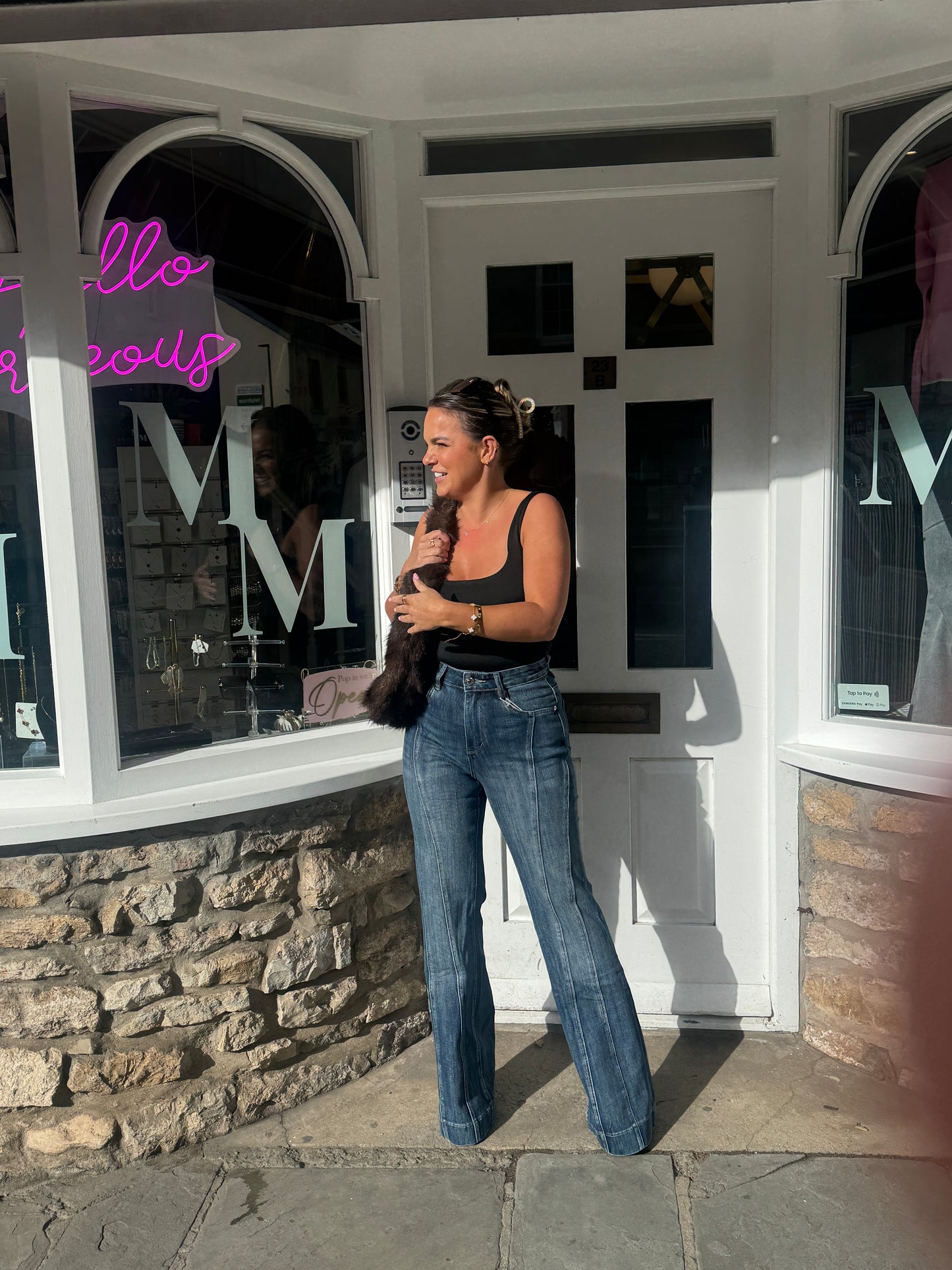 Sadie Front Seam High Waist Jeans