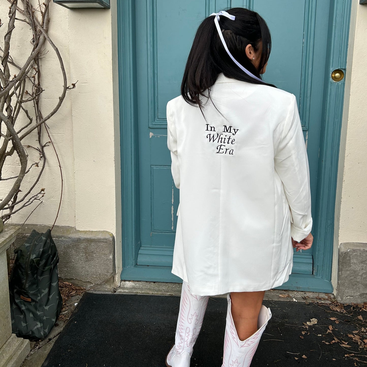 SAMPLE SALE MM Secrets - In my White Era' Blazer - size SM