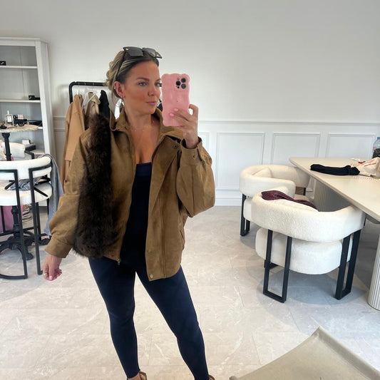 Faux Fur Slouchy Tote Bag