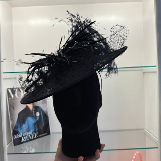 RENT | Navy Luna Fascinator