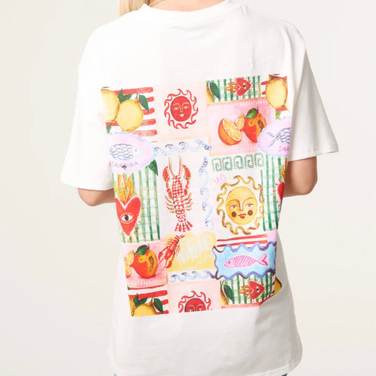 Embellished Summer Postcard Tee