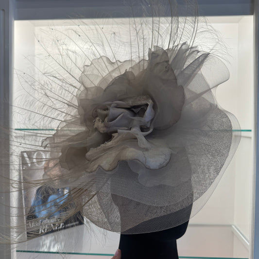 RENT | Slate Grey Anya Fascinator