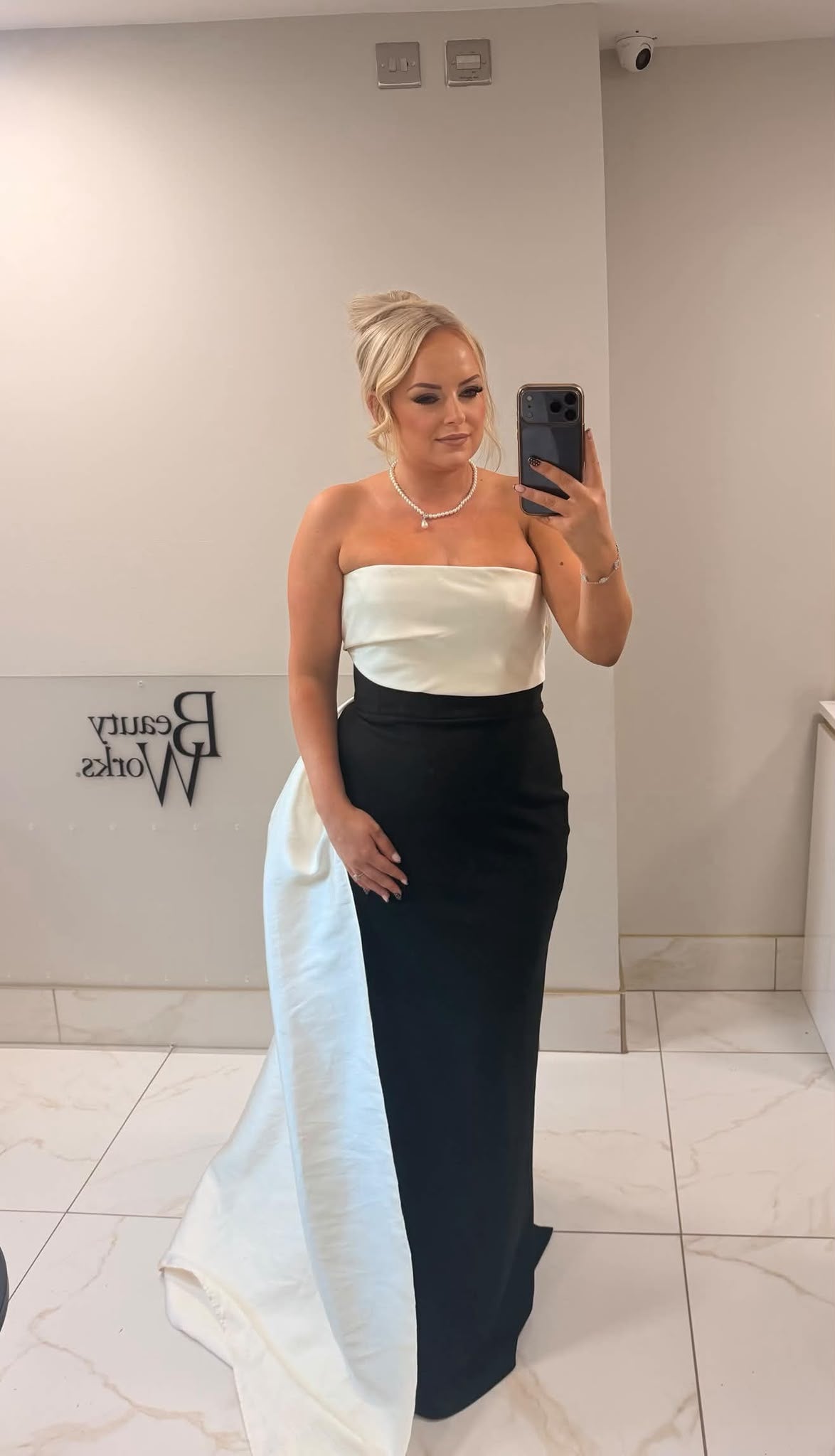RENT | BUY Solace London Kinseley Black & White Dress