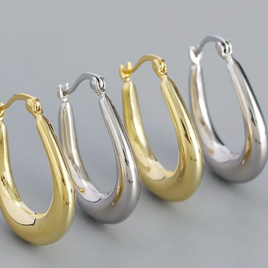 Tear Drop Hoops