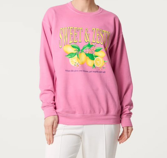 ‘Sweet & Zesty’ Lemon Sweatshirt