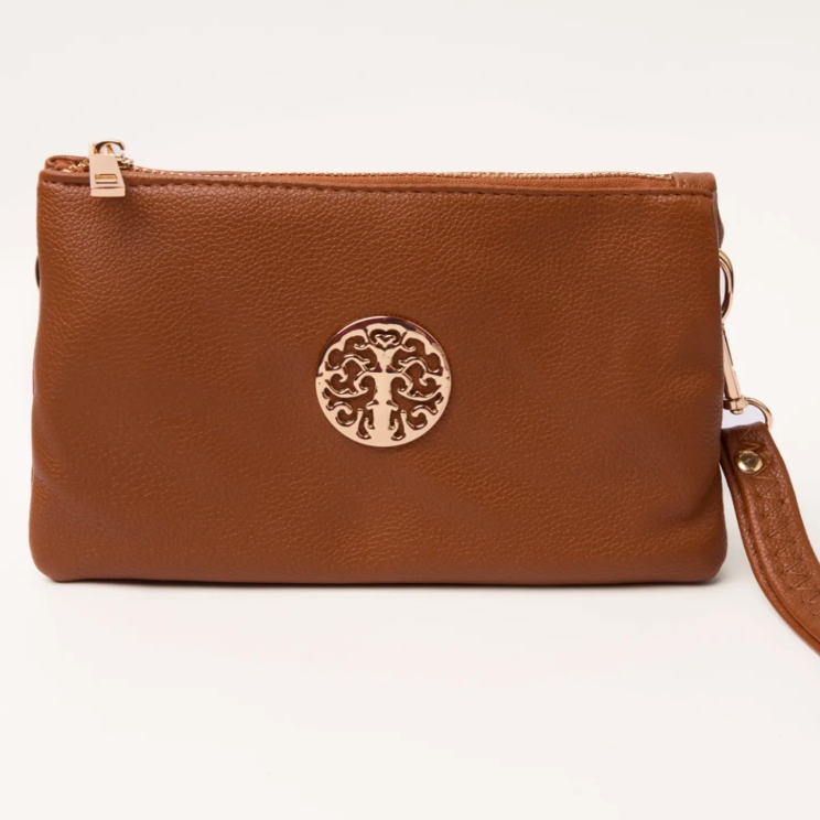 Small Gold Detail Clutch Bag
