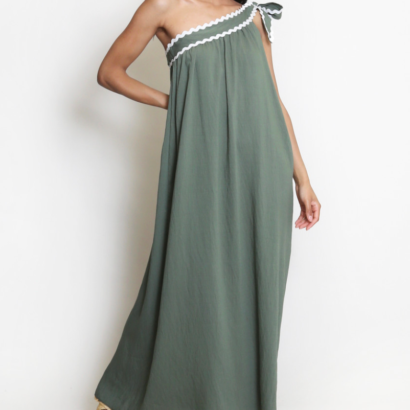 Tia One Shoulder Maxi Dress