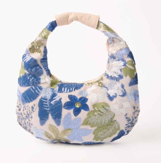 Embellished & Embroidered Floral Bag