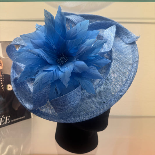 RENT | Sky Blue Madeline Fascinator
