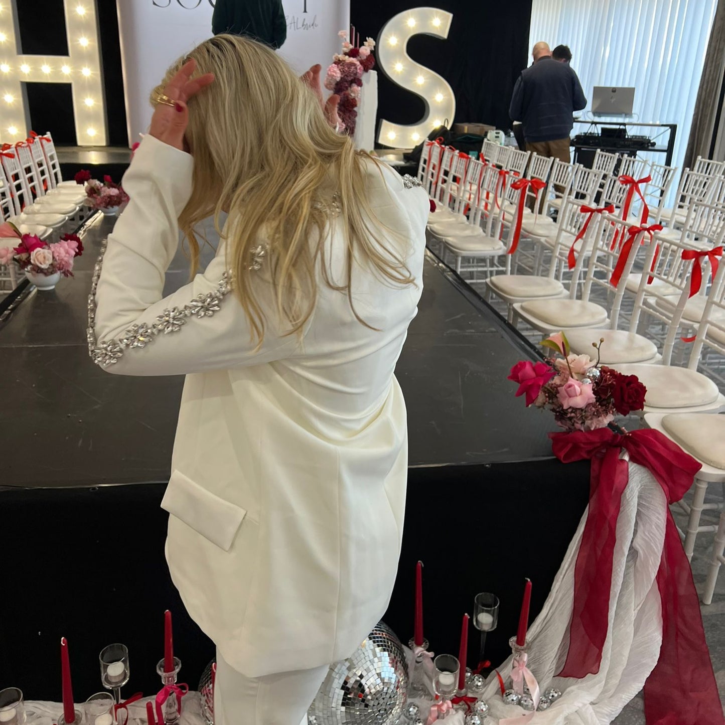 RENT | BUY Nadine Merabi Davina White Blazer