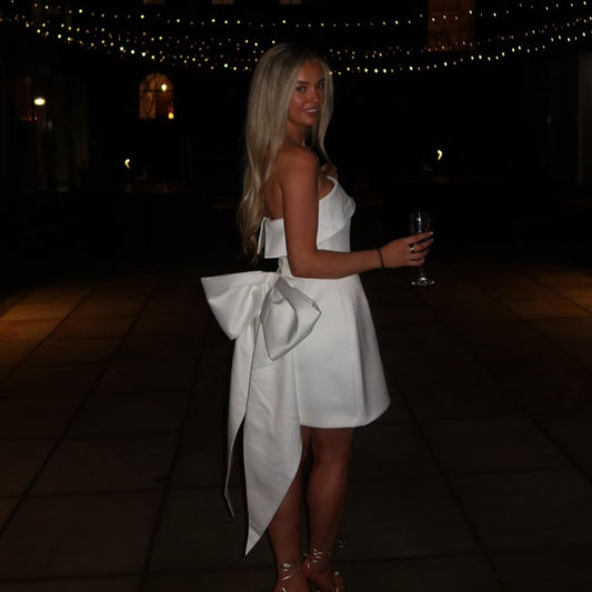 SAMPLE SALE | Nadine Merabi Heather White size S
