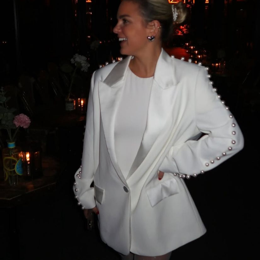 RENT | BUY Nadine Merabi Charlotte White Blazer