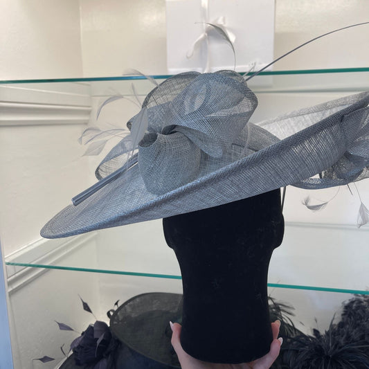 RENT | Grey Valerie Fascinator