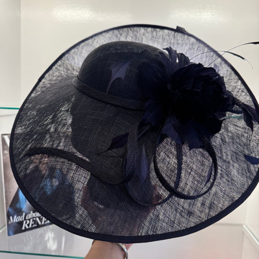 RENT | Navy Blue Isabella Fascinator
