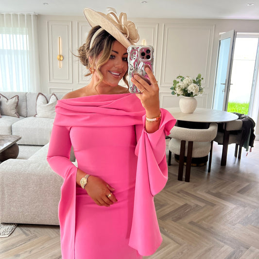 RENT | BUY Solace London Arden Light Pink Maxi Dress