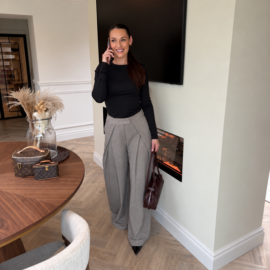 Carrie Drape Pleated Trousers