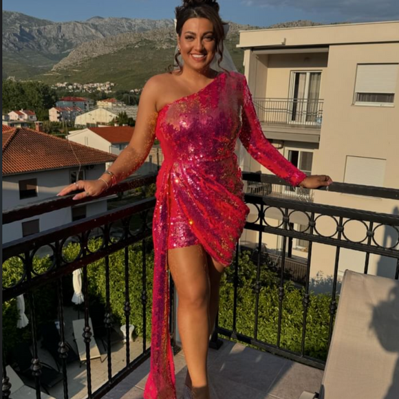 Nadine Merabi Hot Pink Celina RRP £315