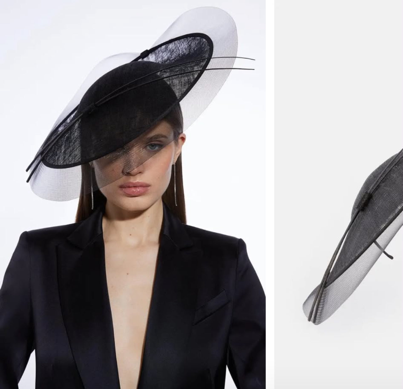 RENT | Layered Mesh Detailed Fascinator