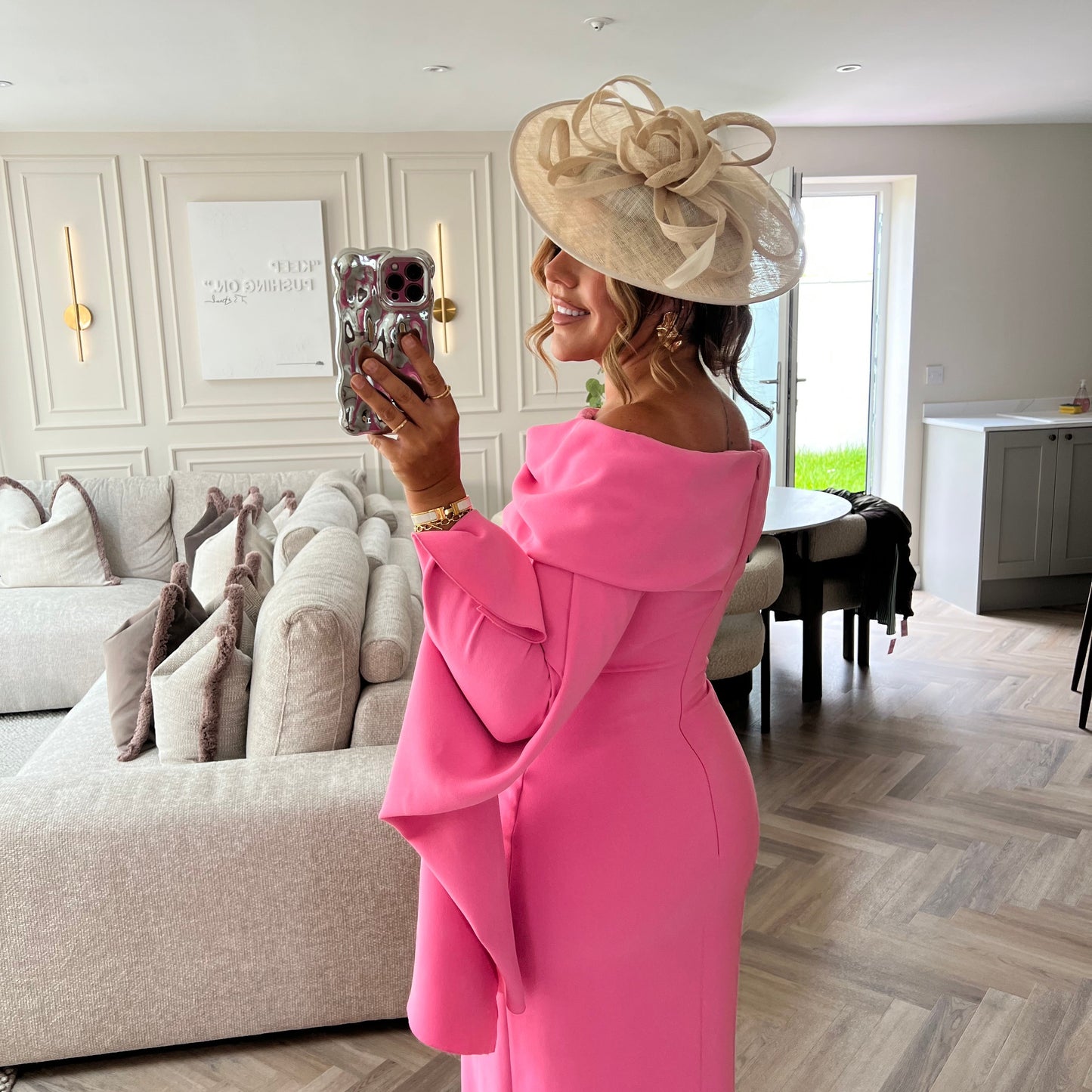 RENT | BUY Solace London Arden Light Pink Maxi Dress