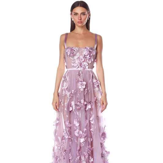 RENT | BUY Bronx & Banco Anastasia Lavender Maxi Dress