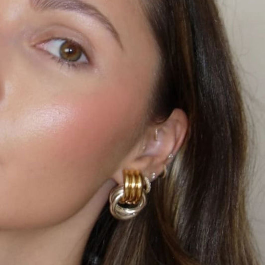 Demi Dainty Thread Winding Earrings