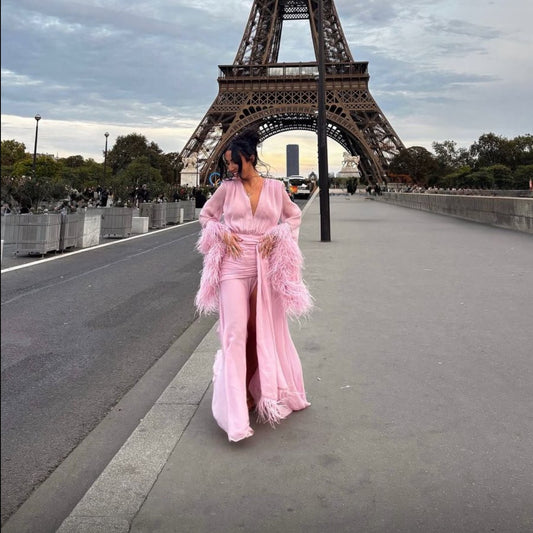 RENT | BUY Bronx & Banco Geisha Baby Pink Maxi Dress
