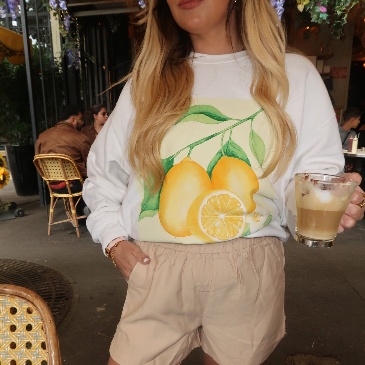 Lemon Motif Sweatshirt
