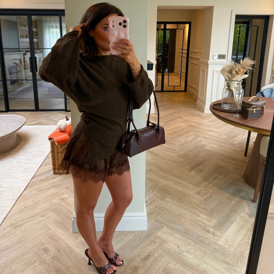 Ffion Fine Knit Asymmetric Jumper