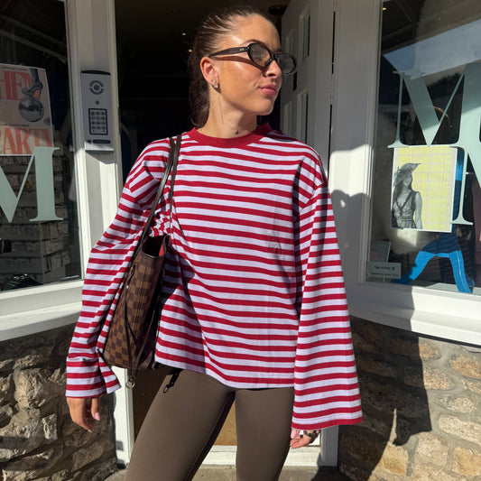 Nayah Stripe Long Sleeve Top